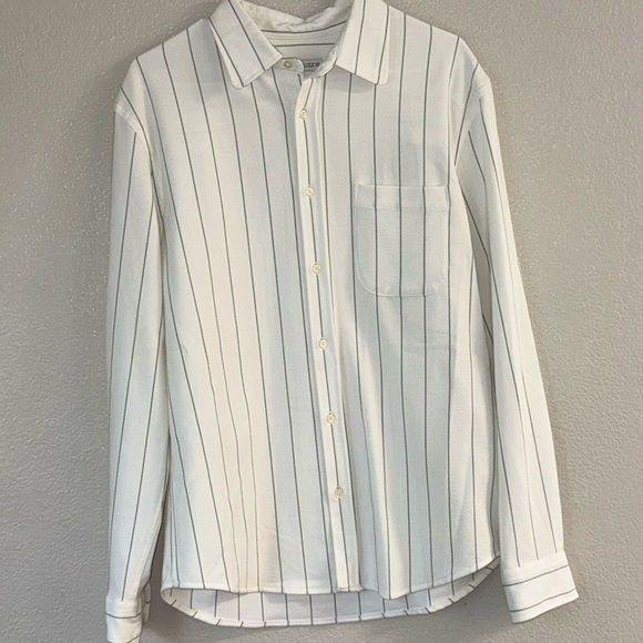 Zara White and Black Striped Men's Shirt - Picture 1 of 4